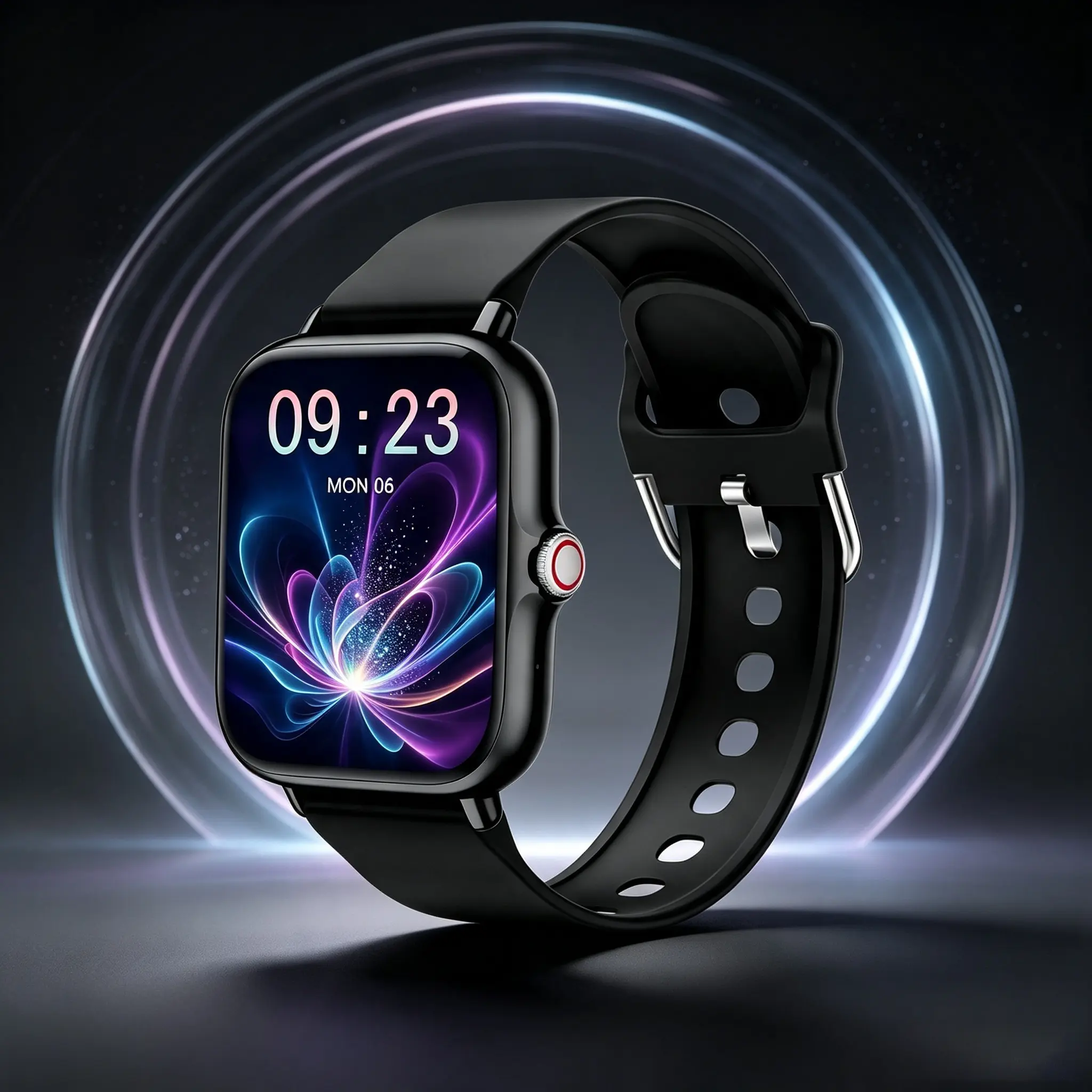 Unisex 1.83-Inch Full Touch Screen Wearable Smartwatch with Push Notifications, Wireless Calling, Multiple Sports Modes, Weather Updates, Photo Control, Pedometer