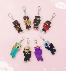 Unstable Universe Inspired Acrylic Keychains | MCYT, Lifesteal SMP & Portable Universe