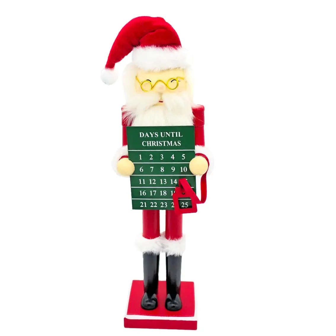 Countdown Santa Wooden Nutcracker F07AM9-7-N01830A
