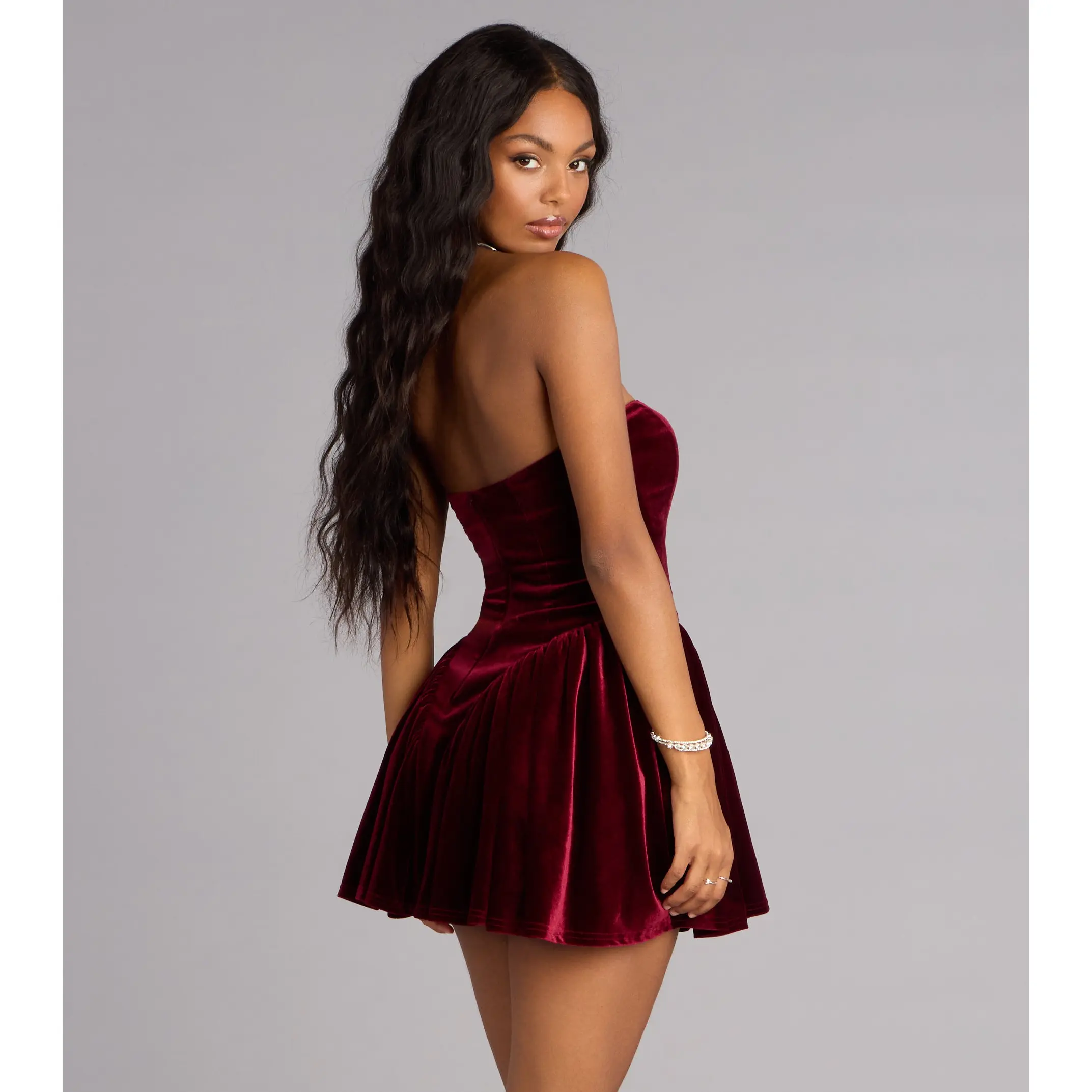 white plunge mini dress PatBO Natural Crochet Plunge MINI Dress