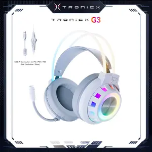 TAGRY TRONICX Upgraded G3 Wired PC Gaming Headset with 50mm Driver, ENC Microphone, USB-A Headset with 7.1 Surround Sound, Control Box for PC/PS5 Console/Switch Dock Mode  (Not Compatible with Xbox)