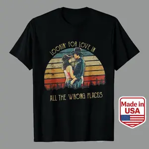 Bud And Sissy Looking For Love In All The WrongPlaces Shirt, Retr Men's Casual Graphic Tees | 100% Premium Cotton
