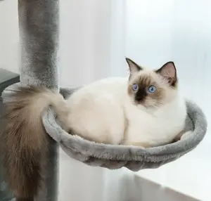 Wooden Cat Tree Cat Tower For Indoor Cats