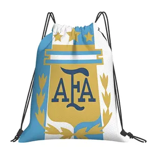 1pc Argentina Football Champion Drawstring Bags Outdoor Sports Portable Storage Bag Bundle Pocket Rope Bag