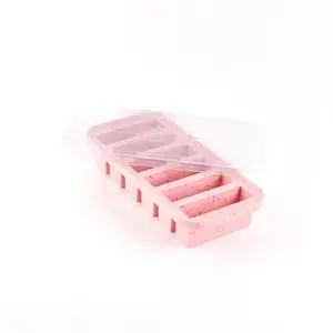 Souper Cubes 1/2 Cup Silicone Freezer Mold, Perfect for Storing Soups, Sauces, Juices, Desserts, Smoothie Prep and More, Half Cup Silicone Freezer Tray - Cotton Candy - 1-Pack