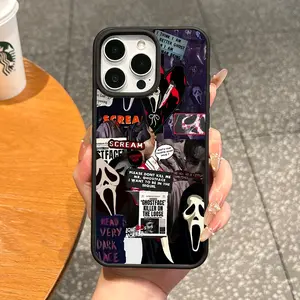 Premium Magnetic Case for iPhone11/12/13/14/15/16/17/promax Scream Ghostface Collage MagSafe Ready,Anti-Fall,Ultra-Thin Design|Perfect for Everyday Use