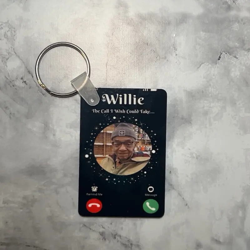 Personalized Phone Call Keychain