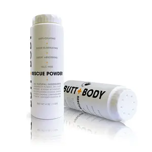 Butt & Body Rescue Powder - Whole Body Deodorant - Naturally Protects Skin & Eliminates Chafing, Rubbing, Sticking & Odors - Talc Free - Made in USA - 4 oz