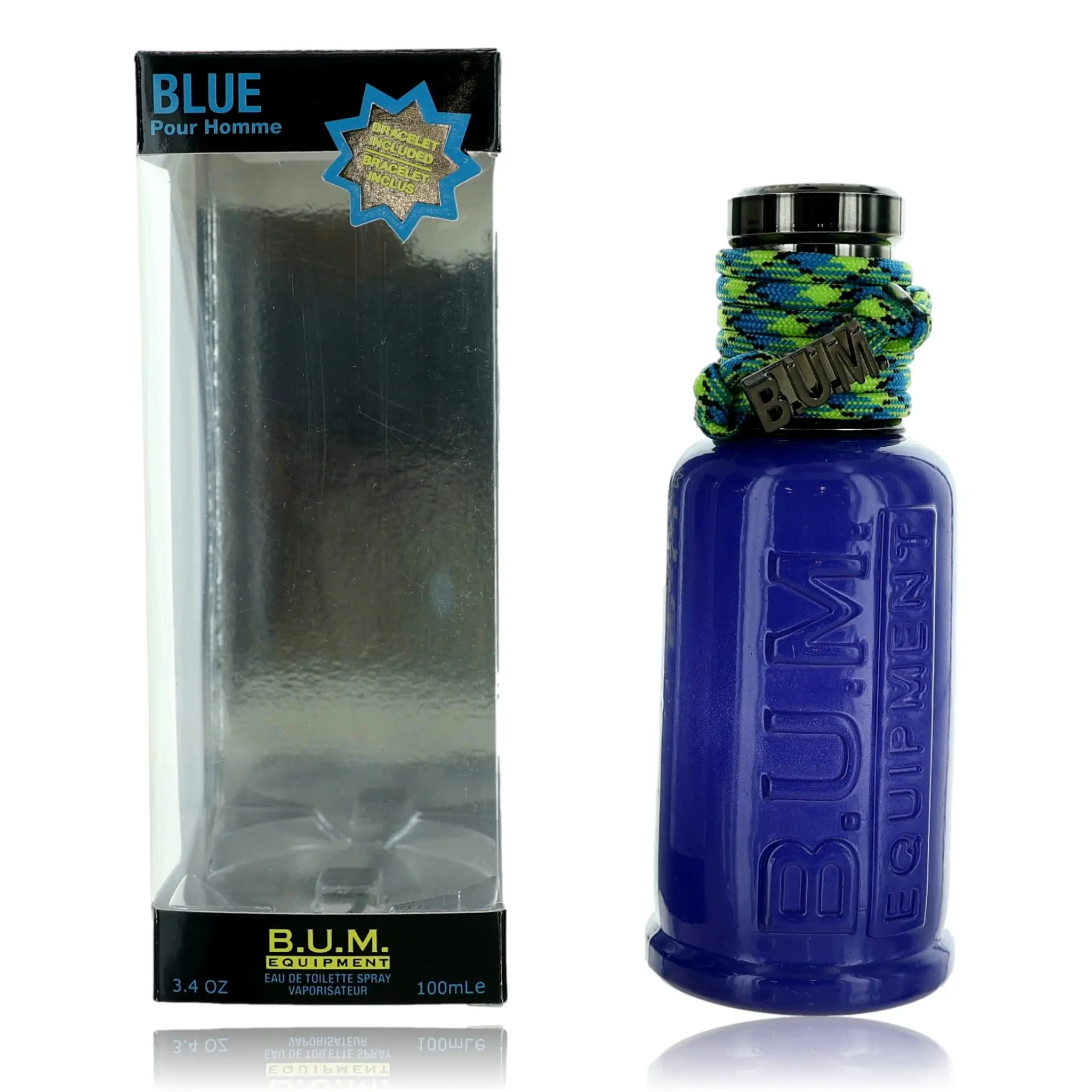 Blue by B.U.M. Equipment Men's 3.4 oz EDT Spray Atomizer Fragrance, Spray Atomizer Men's Fragrance