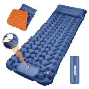 CAMULAND Sleeping Pad for Camping Backpacking Hiking 77.1" x 27.9" Self Inflating Mattress Ultralight Sleeping Mat Inflatable Air Bed
