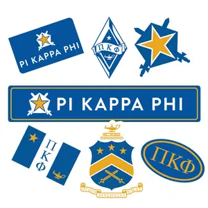Pi Kappa Phi Fraternity Brand Focus Sticker Sheet