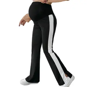 Hi expecting mamas! Elevate your pregnancy wardrobe with these stylish and comfortable maternity flare pants  Perfect for everyday wear, these pants combine a sleek, modern look with all-day comfort you’ll love.