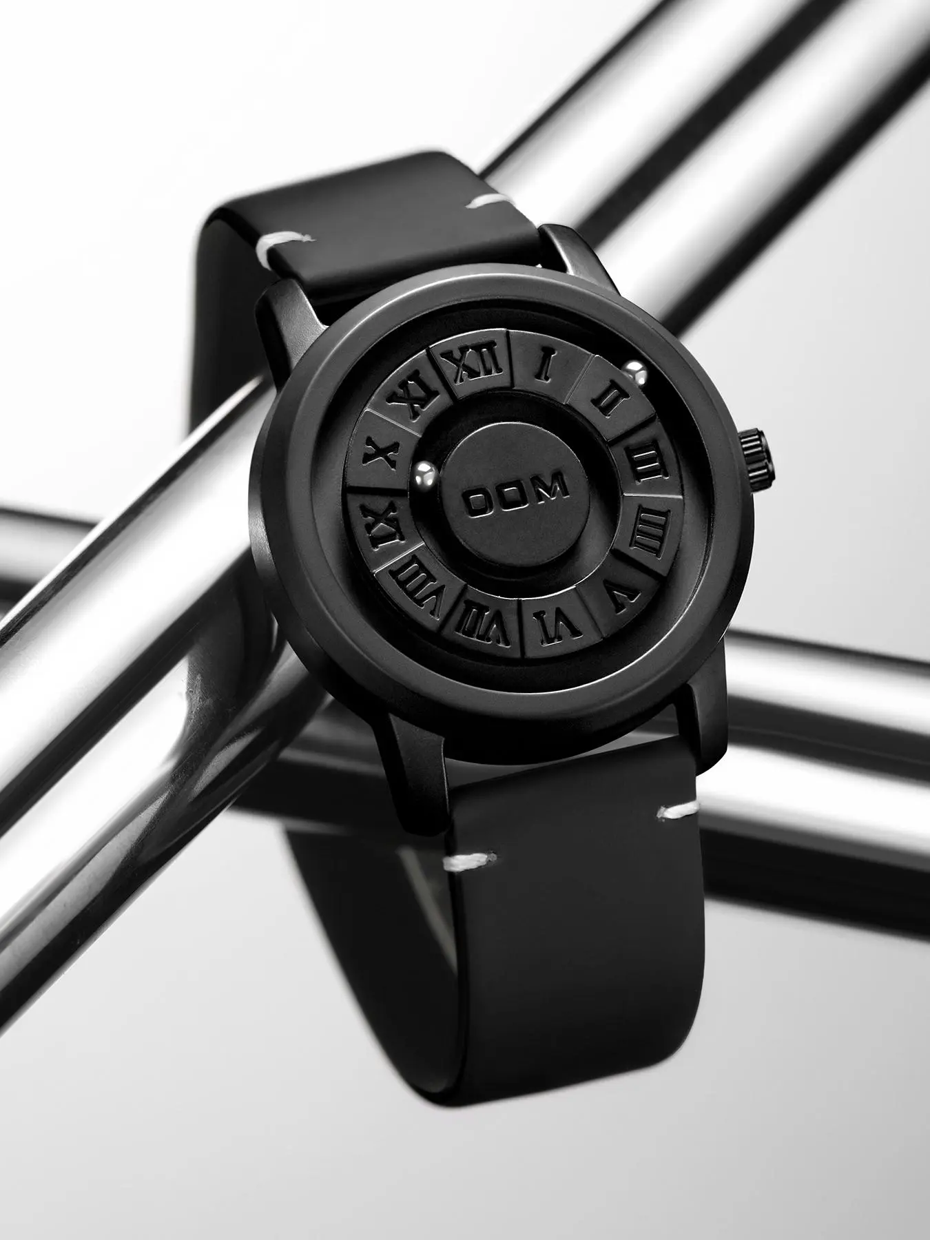 Men's Punk Style Magnetic Stainless Steel Strap Casual Water Resistant Round Dial Quartz Watch, Casual Trendy Analog Watch, Fashionable Watch for Daily & Party As Gift, Modern Waterproof Watch, Trendy Wristwatch