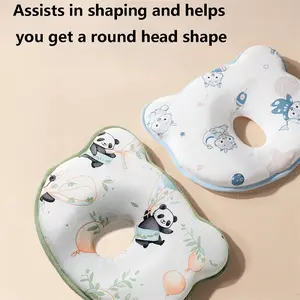 Baby Head Pillow Sofr Breathable Infant Head Support Pillows Newborn Sleeping Pillows to Prevent Flat Head