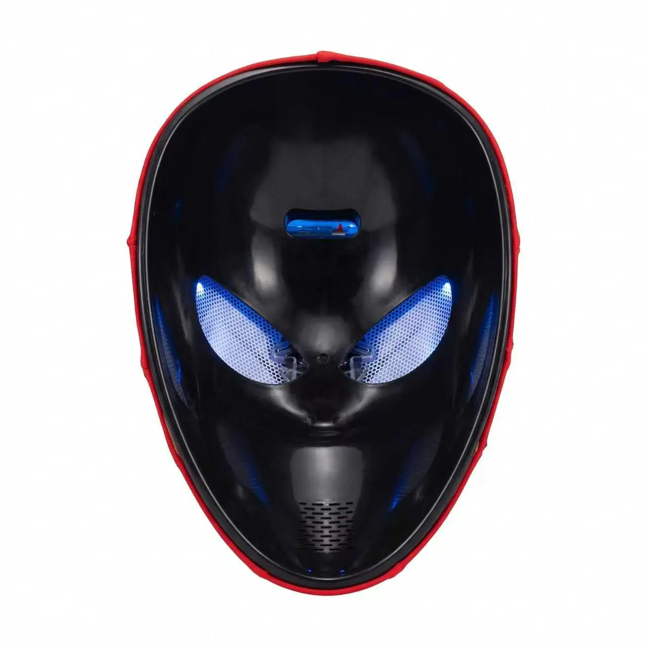 LED Mask with Blue Eyes and Red Trim for Costume Partiesand Events