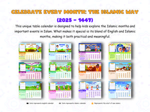 KIDS TABLE CALENDAR