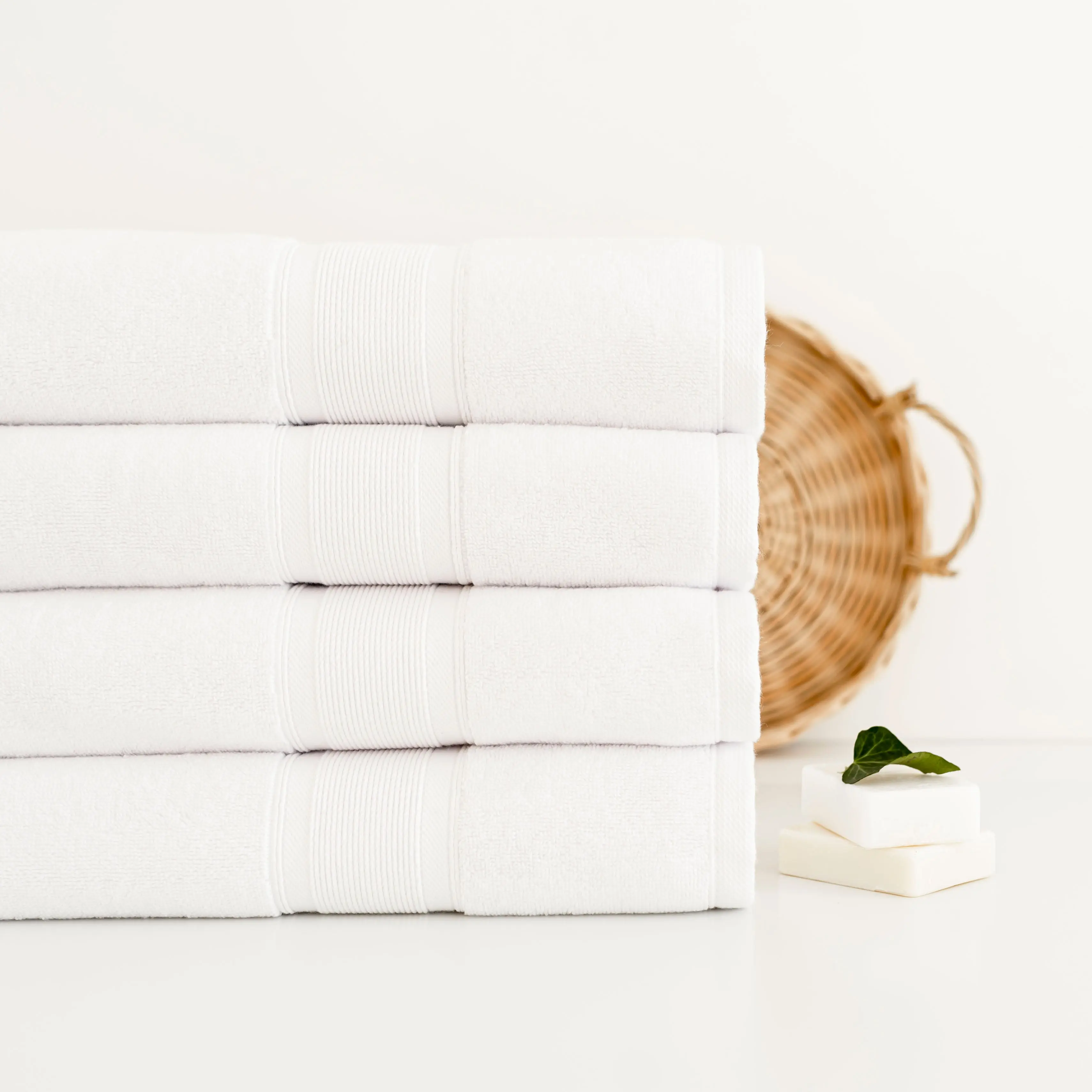 Premium Turkish Cotton White Towels