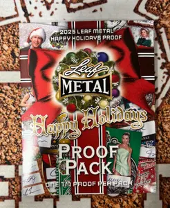 2025 Leaf Metal Happy Holidays Proof One 1/1 Proof Per Pack