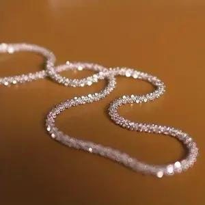 Sparkling Sky Star Necklace, Minimalist Unisex Chain, Adjustable 18-30 Inches Fashion Jewelry