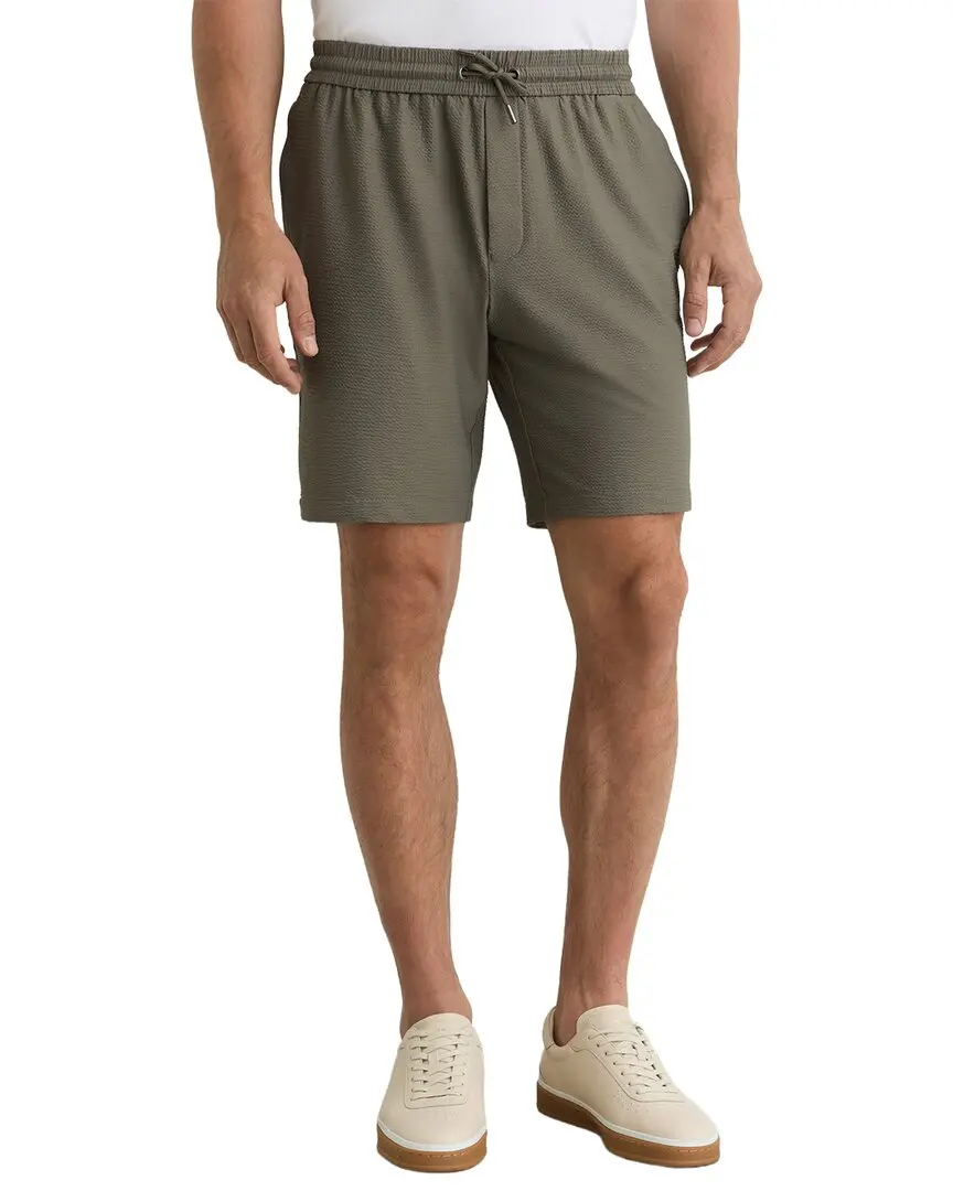 Reiss Ajay Drawstring Seersucker Short