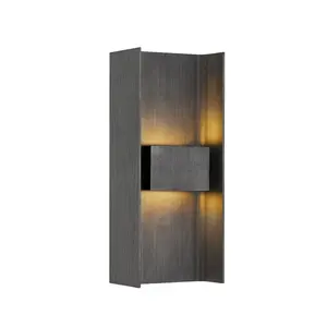 Scotsman Wall Sconce - Modern Graphite Outdoor Light with Integrated LED for Warm White Illumination