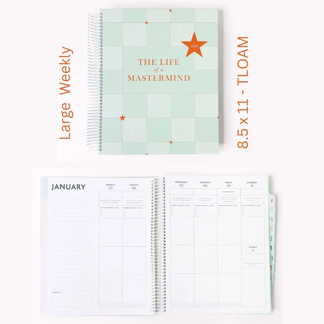 8.5 x 11 - Weekly Open - Laminate - TLOAM Cover