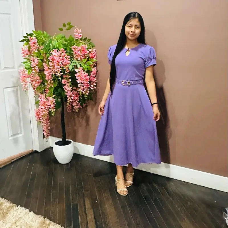 Modest midi dress