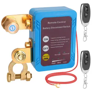 Car Battery Disconnect Switch 12V 240A - Remote Control Safety Cut Off for Vehicle Anti-Theft & Long Term Storage