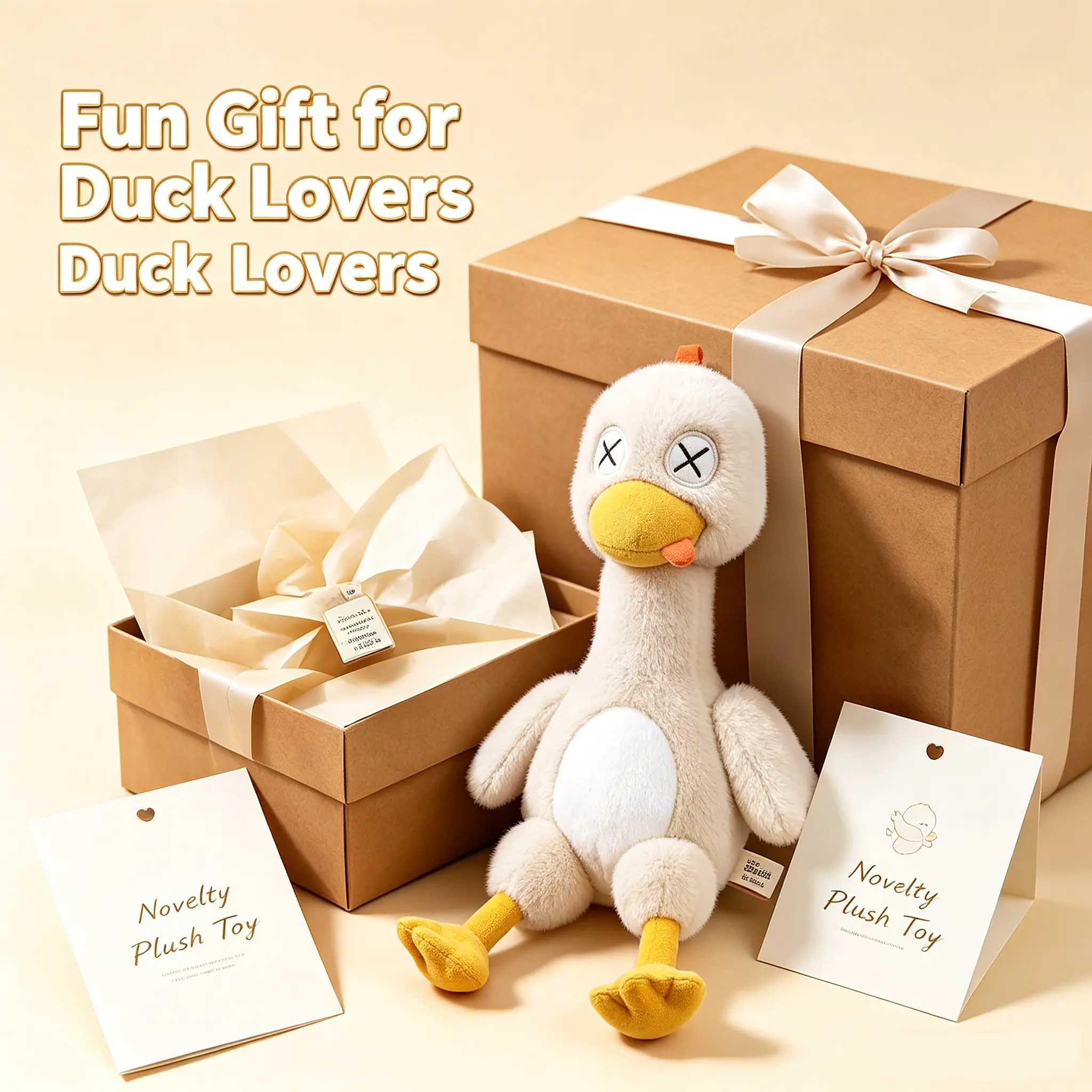 Magnetic Detachable Duck Plush Toy - Removable Limbs DIY Stuffed Animal, Funny Meme Novelty Prank Gift for Kids, House Decoration for Bedroom Classroom Rewards Desk