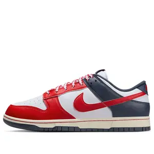 Nike Dunk Low Sports Shoes, Boston Red Sox Themed Basketball Footwear for Sports & Outdoor Activities