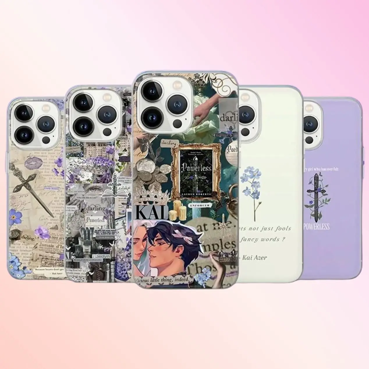 Powerless Phone Case Kai and Paedyn Trilogy Cover for iPhone 17, 16 Pro, 15, 14, 13, 12, Samsung S26 Ultra, S25