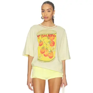 Free People x We The Free In Spring Tee in Lemon Water Combo