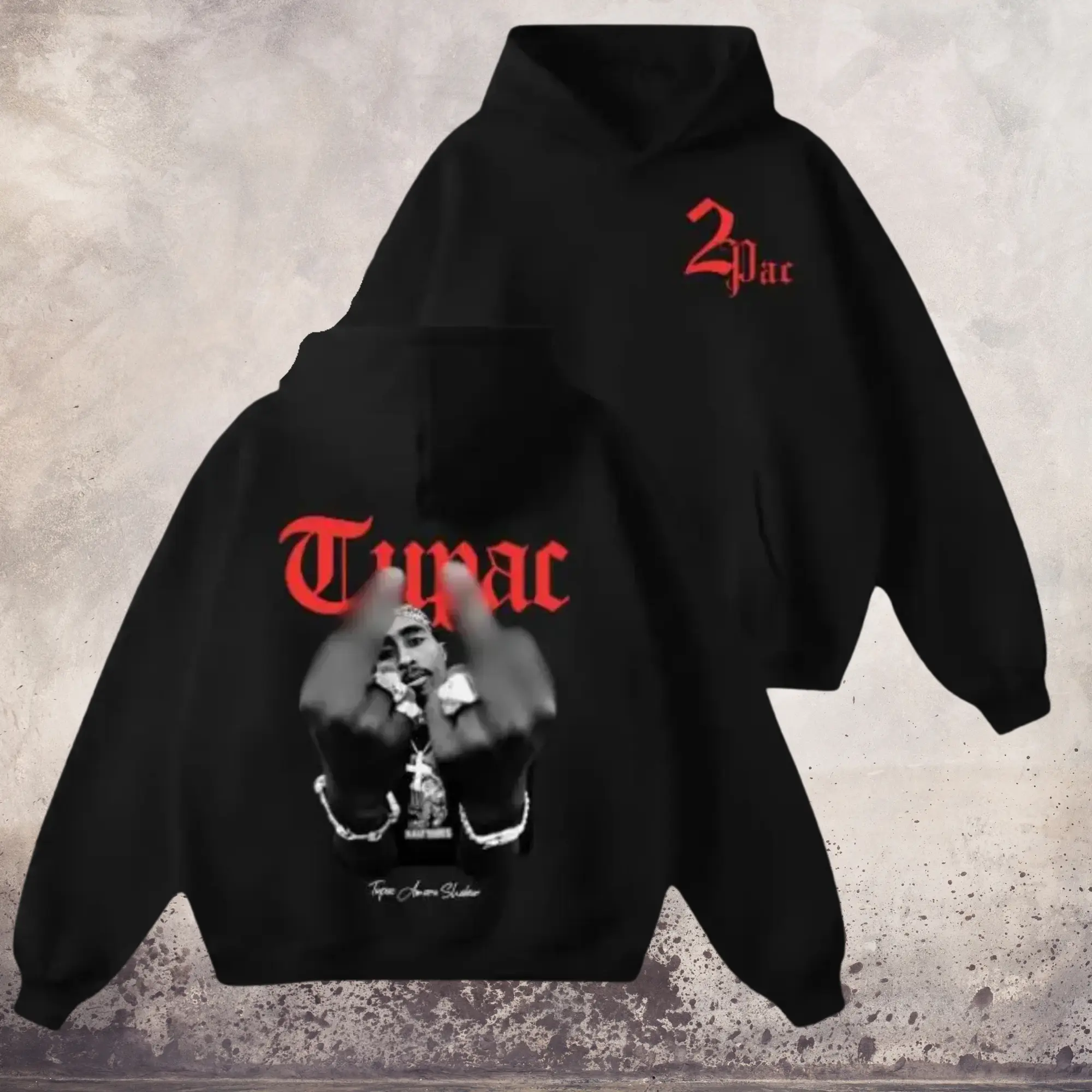 2Pac Ver3 Hoodie, Tupac Hip Hop Music Lover Shirt, Vintage 90s Hip Hop Streetwear Apparel