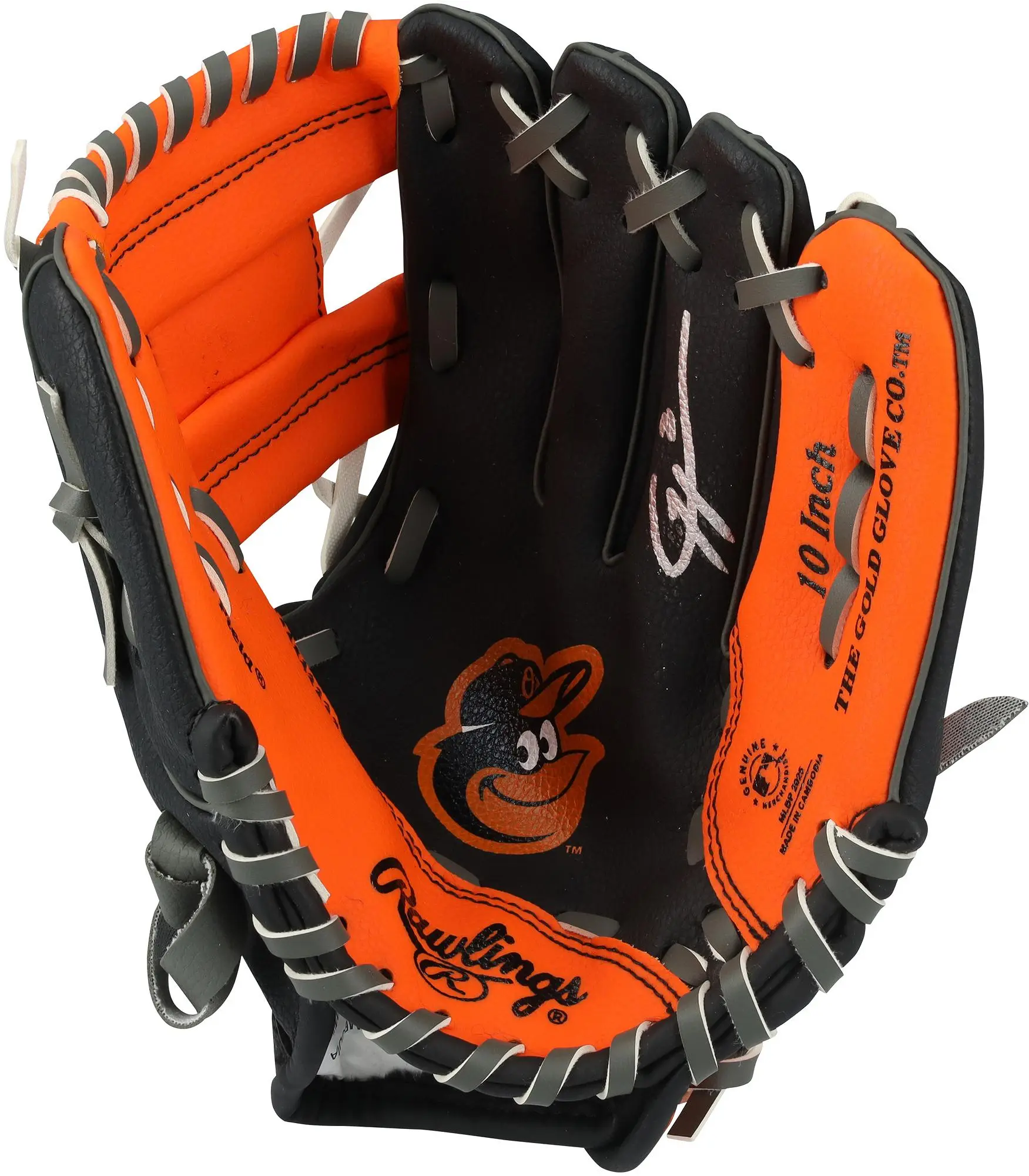 Gunnar Henderson Baltimore Orioles Autographed Rawlings 10" Collectible Team Logo Glove - Fanatics Authentic Certified - MLB Memorabilia