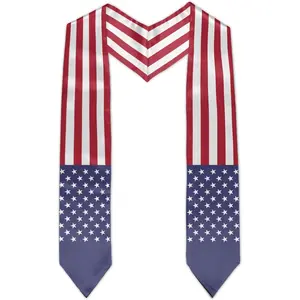 EastJia Made in USA All-Over Print Elegant Stole - Graduation Sash Scarf, Premium Reusable Washable Polyester, Thoughtful Gift for International Students, Ideal Ceremony Accessory & Keepsake
