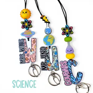 Science Custom Lanyard | Signature Series | STEM Acrylic Beaded Lanyard