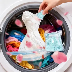 Extra Large Capacity Laundry Pods, Laundry Detergent Pods, 40 Pods/Box, 14g Each, Antibacterial, Anti-mite, Long-lasting Scent Beads, Contains Fabric Softener, Home Laundry Tools and Accessories