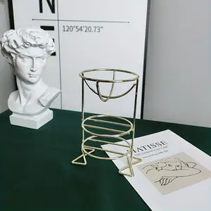 Three-Layer Makeup Sponge Holder Rack, Cosmetic Puff Drying Stand, Small Waist Design, Storage Organizer for Beauty Tools