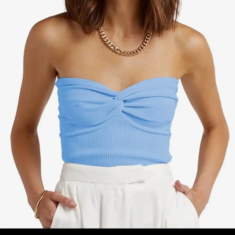 Sky Blue Tube Top