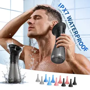 Ear Cleaner Device, USB Rechargeable, Dry Wet Separation Design, Replaceable Nozzles, 12 Replacement Heads, Ipx7 Waterproof Ear Cleaning Tool