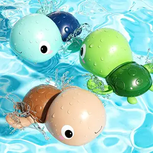 Summer Spring Gift Wind Up Bath Toys for Toddlers 1-3, Swimming Turtle Baby Bathtub Toys for 1+ Year Old Boys and Girls, Floating Water and Pool Toys for Kids, 3 Pack