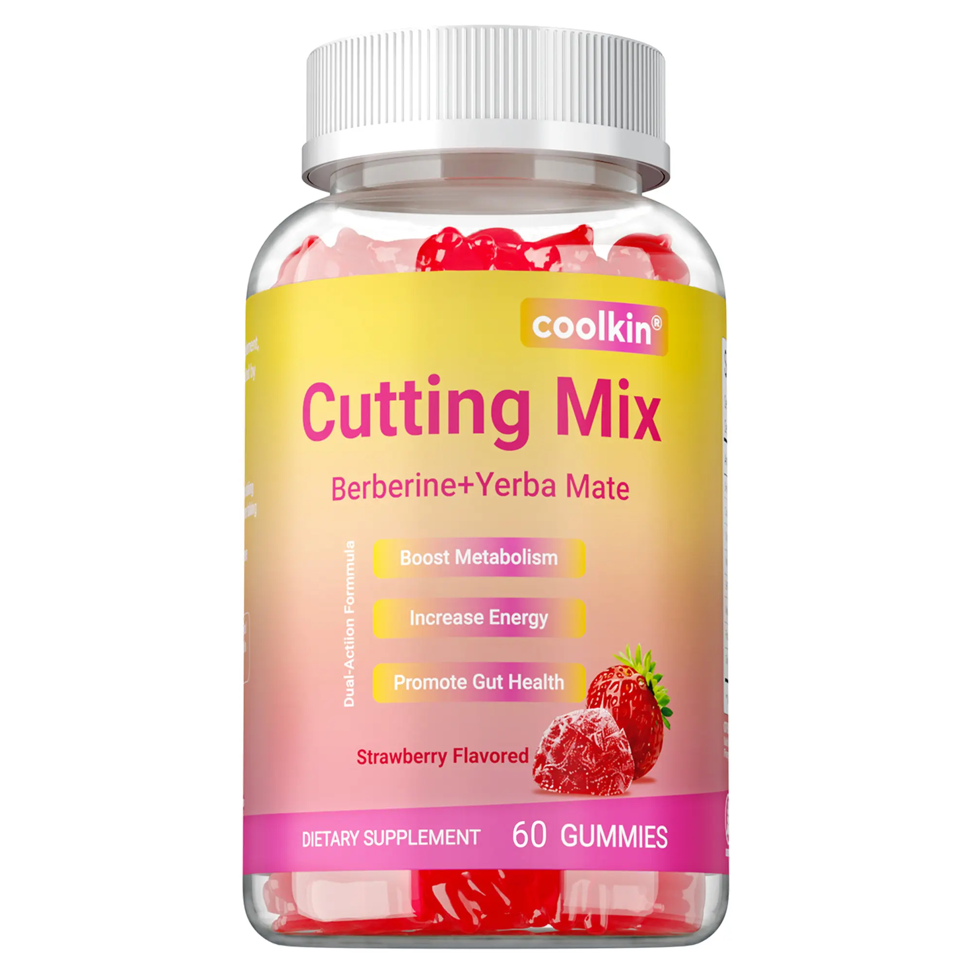 Cutting Mix Berberine + Yerba Mate – Metabolism Boost – 60 Gummies (30-Day Metabolic Support)