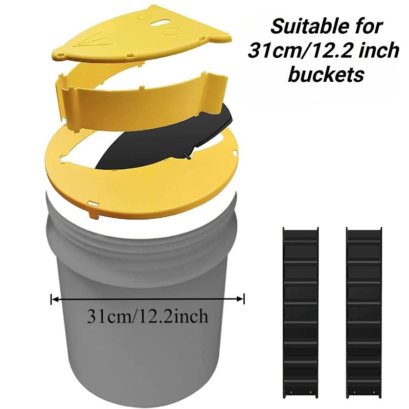 Flip 'N Slide Bucket Mouse Trap - Multi-Catch, Auto-Reset, Humane/Lethal Rat Trap - ABS Plastic Material, Reusable Mouse Traps for Indoor Home & Outdoor Use