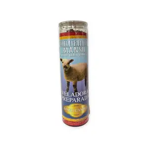Corderito Manso Little Lamb Manso Candle - Calm Sweeten & Influence Energy Veladora Preparada Fino Candle Decor Ornaments