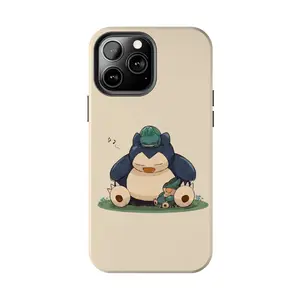 Sleeping Snorlax & Friends Cute Nature Phone Case Compatible with iPhone 17 16 15Pro, 14, 13, 12, 11, 8, XR Mini, Pro Max, Plus & SAMSUNG GALAXY 21 S22 S23 S24 25 ULTRA PLUS Accessories Protection unisex