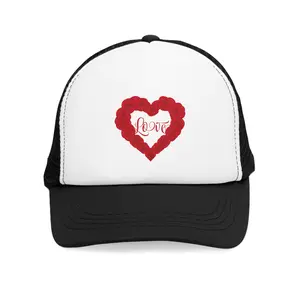 Romantic Heart Mesh Cap - Love Hat, Trucker Hat, Valentine's Gift, Cute Cap, Festival Accessory, Gift for Her