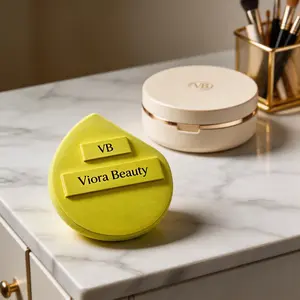 Viora Beauty Teardrop Makeup Sponge, Non-Latex Powder Puff for Flawless Foundation & Concealer Blending