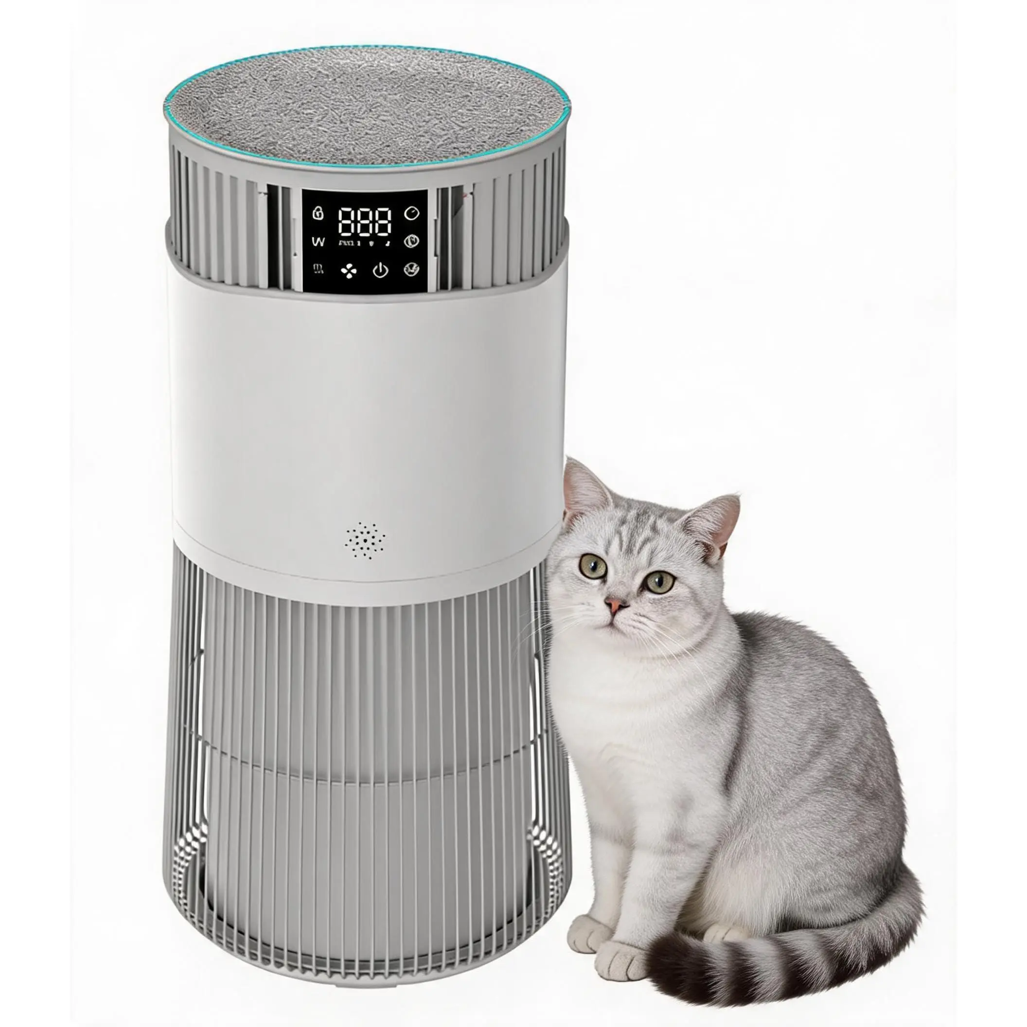 Air Purifier for Home Room Up to 1000Ft², HEPA Air Purifier with Washable Double-Sided Filters