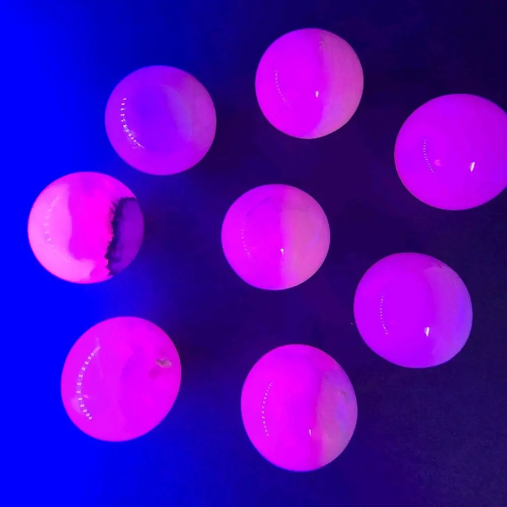 Pink Magnano Calcite Sphere UV Reactive 35 to 40 mm