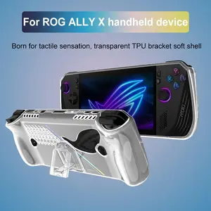 Summervibes Rog Ally X Accessories Tpu Transparent Mounting Bracket Case, Durable Protection Cover, Ideal for Rog Ally X Devices